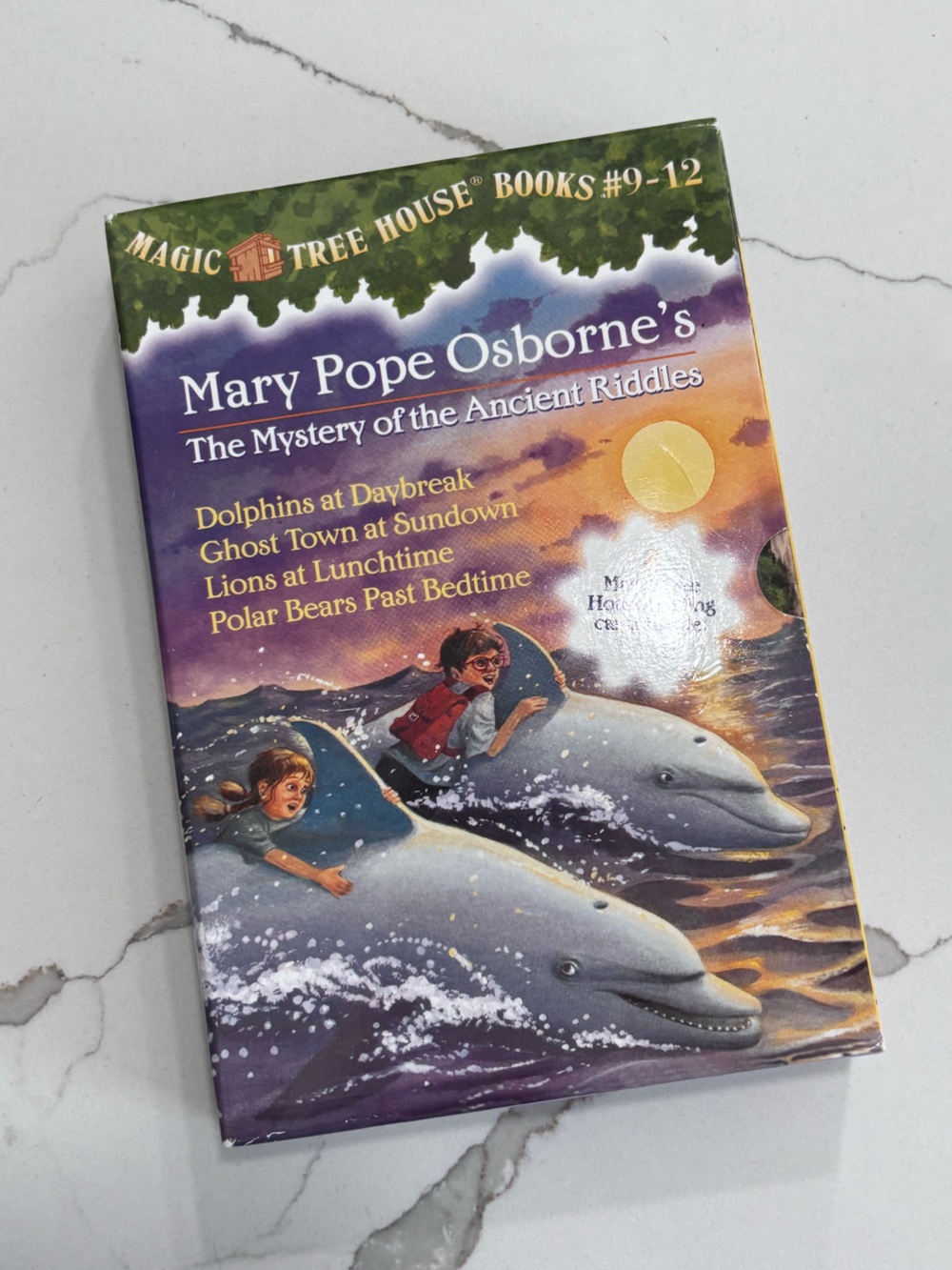 Mary Pope Osborne Magic Tree House Books #9-12 Box Set - Purple and Green